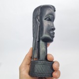 Sculptura lemn abanos, veche, vintage