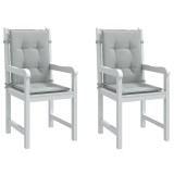 Set 2 perne scaun exterior/interior, spatar scund, 100x50x4cm, gri melanj, poliester, uni