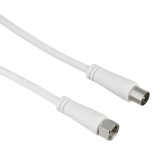 Cablu coaxial Hama 205294, 1.5 metri, alb