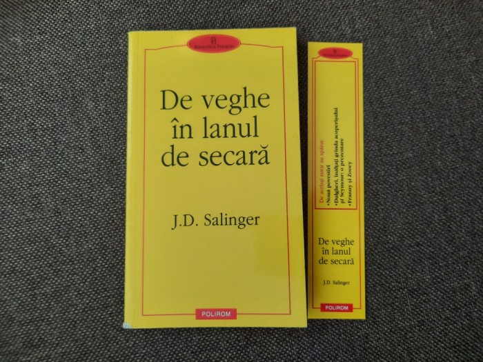 J. D. Salinger De veghe in lanul de secara