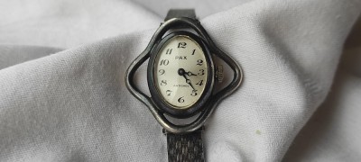 PAX FRANTA Ceas MECANIC de mana VECHI perfect FUNCTIONAL artdeco CUREA ORIGINALA foto