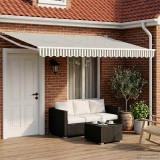 vidaXL Cort electric retractabil Antracit 4x3m Pergola gradina cu panou solar
