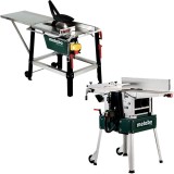 Metabo HC 260 C - 2.2 WNB + TKHS 315 M-3.1 WNB - Masina de rindeluit si degrosat 2200 W 260 mm + Fierastrau circular de masa 3100 W 315x30 mm