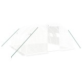 Cumpara ieftin Sera cu cadru de otel, alba, 16 m&sup2;, 4x4x2 m