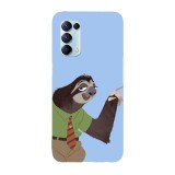 Husa compatibila cu Oppo A55, Viceversa, model Flash Slothmore Zootopia, Silicon, TPU, Transparent, Carcasa