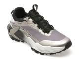 Pantofi sport OTTER argintii, 796, din matrial textil