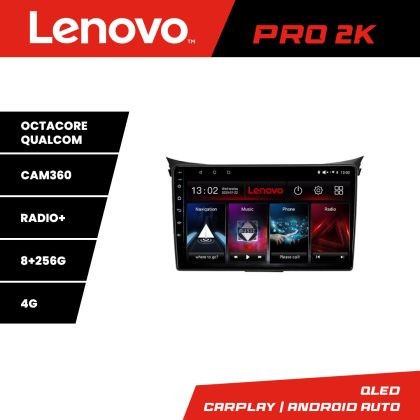 Navigatie Hyundai I30 2011-2016 8 core QLED 2K 8+256 360 Android Waze USB Navigatie Internet Youtube Radio Lenovo CarStore Technology