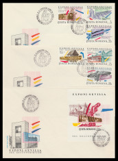 1992 Romania, 3 FDC Expozitia Mondiala SEVILLA Era descoperirilor LP 1293 &amp;amp; 1294 foto