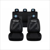 Set Huse Scaune Universale Nero Negru Personalizate cu Volkswagen