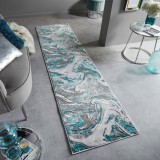Cumpara ieftin Covor traversă Marbled VERDE SMARALD 80X300 cm, Flair Rugs