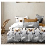 Cumpara ieftin Lenjerie pat dublu,bumbac finet,6 piese,cearceaf cu elastic 180x200cm, cearceaf pilota 200x230cm, 2 fete de perna 50x70, 2 fete de perna 70x70-A1133