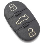 Membrana cauciuc pad cu 3 butoane, Techstar, pentru cheie auto Audi TT A3 A4 A6 A8, echiv OE 4D0837231
