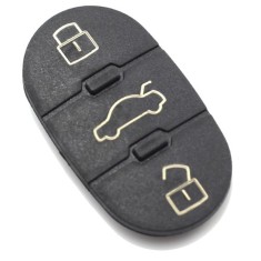 Membrana cauciuc pad cu 3 butoane, Techstar, pentru cheie auto Audi TT A3 A4 A6 A8, echiv OE 4D0837231