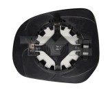 Geam oglinda exterioara cu suport fixare Opel Agila (Hb), 01.2008-2015, Suzuki Splash (Ex), 01.2008-2014, partea Dreapta, sticla convexa; geam cromat