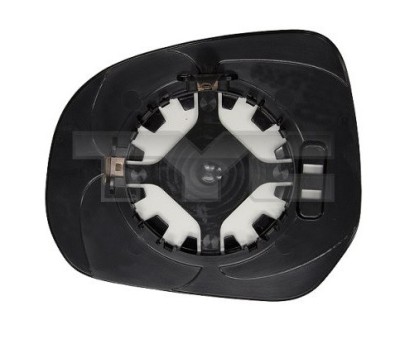 Geam oglinda exterioara cu suport fixare Opel Agila (Hb), 01.2008-2015, Suzuki Splash (Ex), 01.2008-2014, partea Dreapta, sticla convexa; geam cromat foto