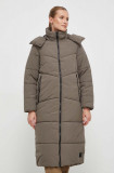 Jack Wolfskin geaca femei, culoarea gri, de iarna