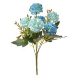 Cumpara ieftin Buchet flori artificiale verzi albastre 15x10x30 cm