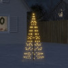 VidaXL Lumină brad de Crăciun pe catarg, 200 LED-uri, alb cald, 180 cm