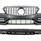 Bara Fata &amp; Grila cu Difuzor si Ornamente Evacuare Mercedes C-Class W205 S205 AMG Sport Line (2014-2020) C63S Design Performance AutoTuning
