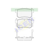 Set placute frana Icer 180798, parte montare : Punte Spate