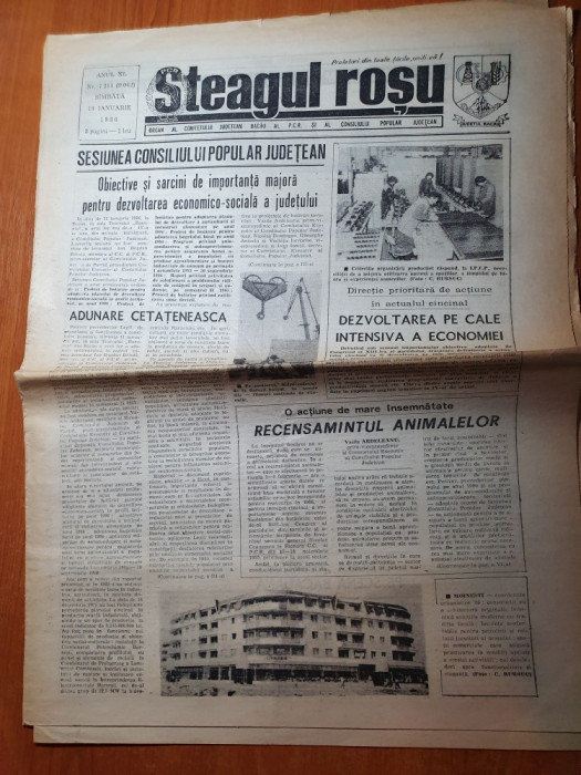 ziarul steagul rosu 18 ianuarie 1986-articole si foto judetul bacau