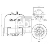 Febi Bilstein Burduf, suspensie pneumatica