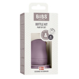 Kit pentru biberon din sticla Bibs mauve