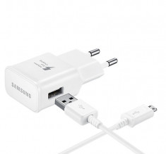 Incarcator retea Samsung EP-TA20EWEUGWW microUSB 2.0, 2000 mAh alb blister foto