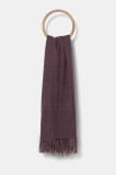 Answear Lab eșarfă de cașmir culoarea violet, neted