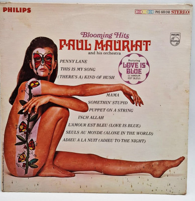 lp Paul Mauriat And His Orchestra &amp;lrm;&amp;ndash; Blooming Hits 1967 VG+ / VG+ Philips SUA foto