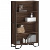 Gossi biblioteca, stejar maro, 80x31x137,5 cm, lemn prelucrat