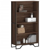 Gossi biblioteca, stejar maro, 80x31x137,5 cm, lemn prelucrat