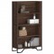 Gossi biblioteca, stejar maro, 80x31x137,5 cm, lemn prelucrat