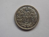 10 CENTS 1941 OLANDA-ARGINT
