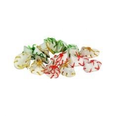 RECOMPENSE PENTRU CAINI FLAMINGO PANTOF PIELE COLOR 7CM-250GR (50BUC SET)