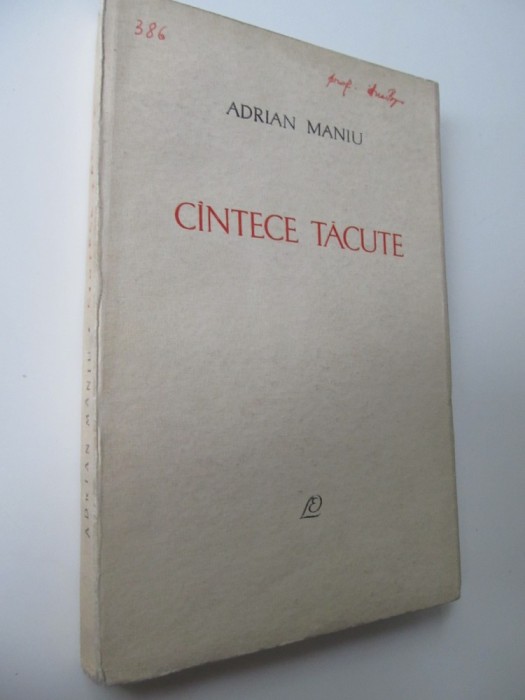 Cantece tacute - Adrian Maniu