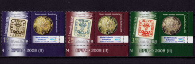 RO 2007 LP 1777 a &amp;quot;EFIRO 2008 (II) &amp;quot;, serie cu vinieta ( dr.jos) ,MNH foto