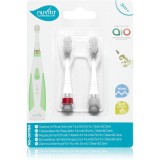 Nuvita Sonic Clean&amp;Care Replacement Brush Heads Capete de schimb pentru baterie sonic periuta de dinti pentru bebeluși Sonic Clean&amp;Care Medium Red/Whi