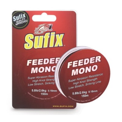 FIR SUFIX MONOFILAMENT FEEDER MONO 0,25MM 150M 12.0LB/BURGUNDY foto