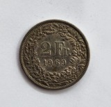Moneda Elvetia 2 Franci 1979, Helvetia, KM#21a, 8.8g, 27.4mm