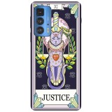 Husa compatibila cu Motorola G100 model Justice cat, Silicon, TPU, Viceversa, Transparent, Carcasa