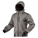 Geaca de lucru softshell cu gluga detasabila, model Outdoor, marimea S/48, NEO