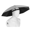 Umbrela de Cap, Diametru 69 cm, Banda Elastica de Cap, Protectie UV/Ploaie, Gri, Oem