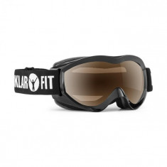 KLARFIT Snow View, negru, ochelari de schi, snowboarding, strat REVO, cu rama foto