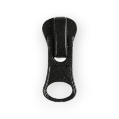 Cursor metalic pentru fermoar plastic, 4.6 mm, nr 3, Negru foto