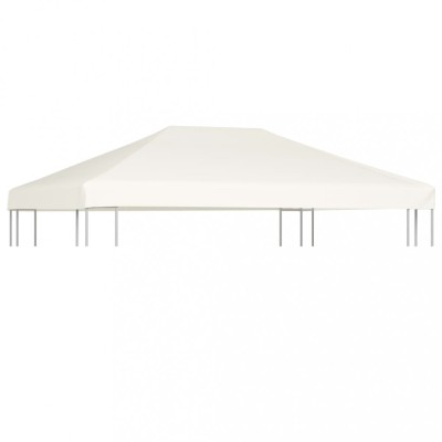 vidaXL Acoperiș de pavilion, 310 g/m&amp;sup2;, alb crem, 4 x 3 m foto