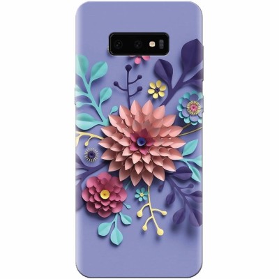 Husa silicon personalizata pentru Samsung Galaxy S10 Lite, Flower Artwork foto