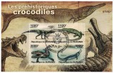 Timbre Burundi 2011 - Crocodili Preistorici, Fauna, Colectie, Straine Dupa 1950