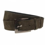 Curea barbati, casual-eleganta, din piele naturala intoarsa, latime 3.5 cm, maro - CL010