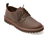 Pantofi CLARKS maro, SOLSBURY LACE, din piele naturala